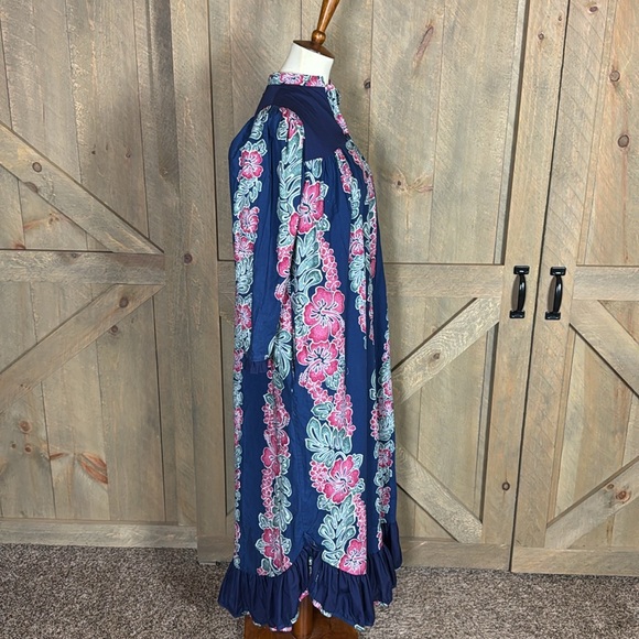 Vintage Jane M Hawaii tropical print dress / house dress - Picture 2 of 12